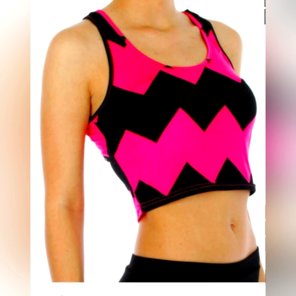 Chevron Popcolour Racer Strap Crop main image 1